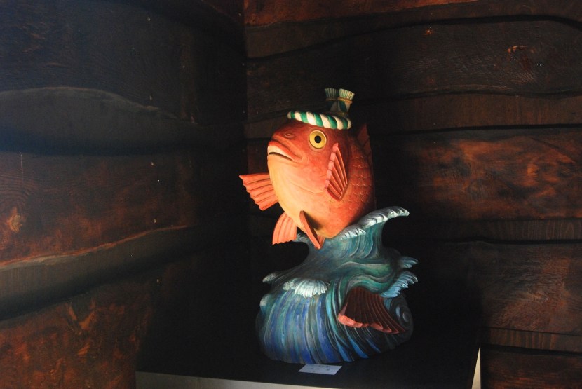 magnifique poisson sculpté