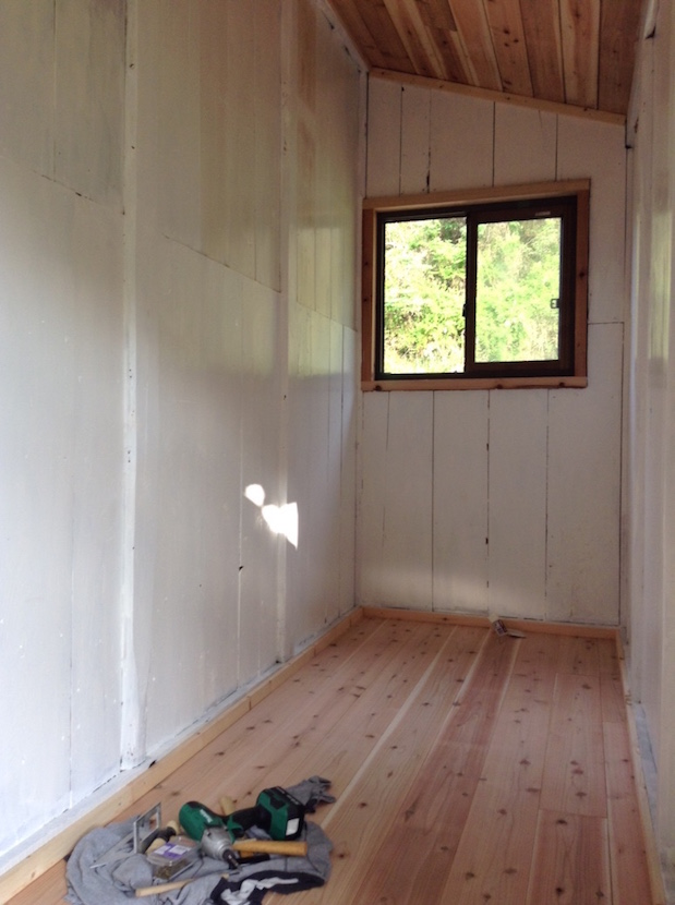 cabane presque finie !